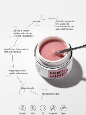 acrylic gel natural pink 04