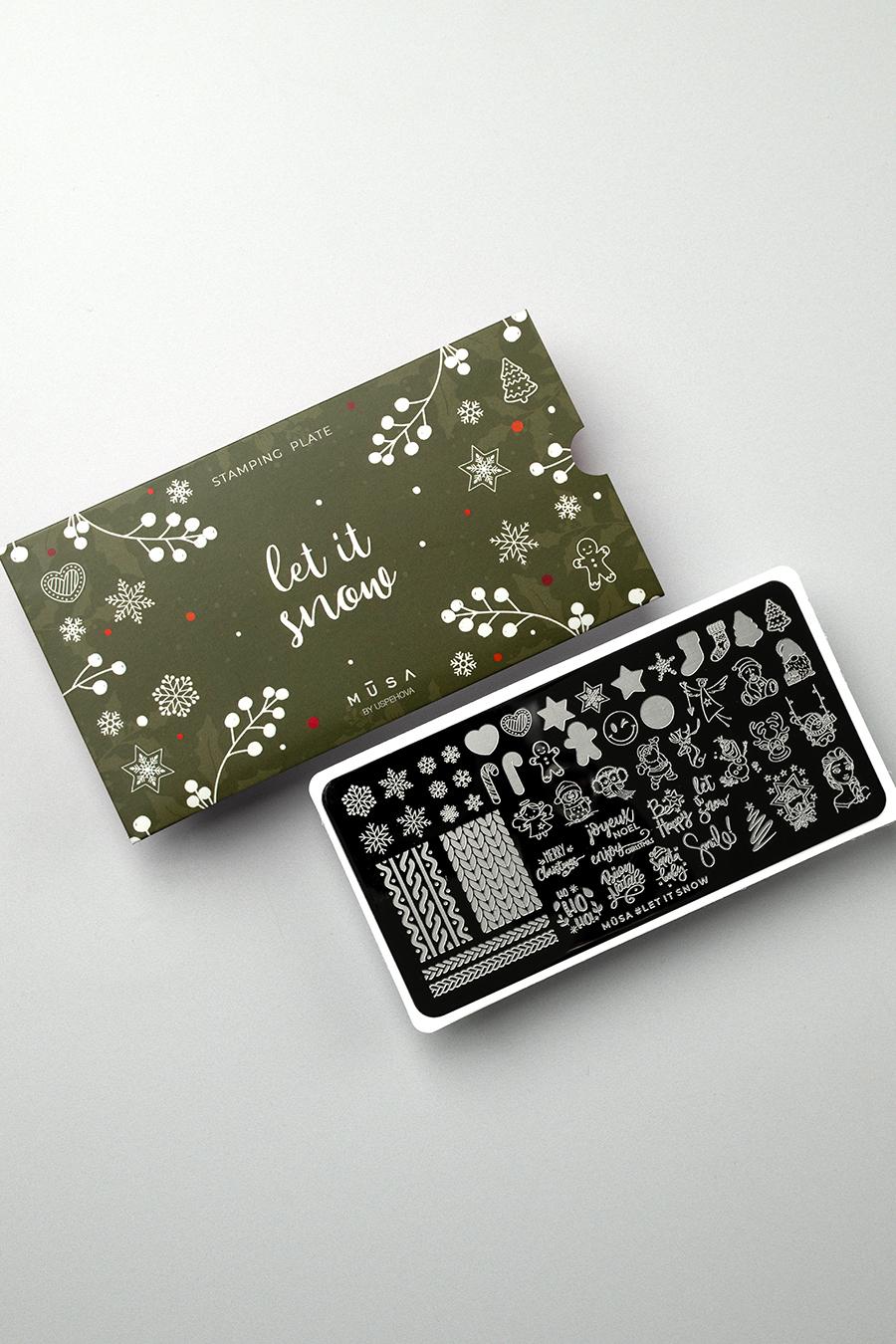 Let it snow Plate