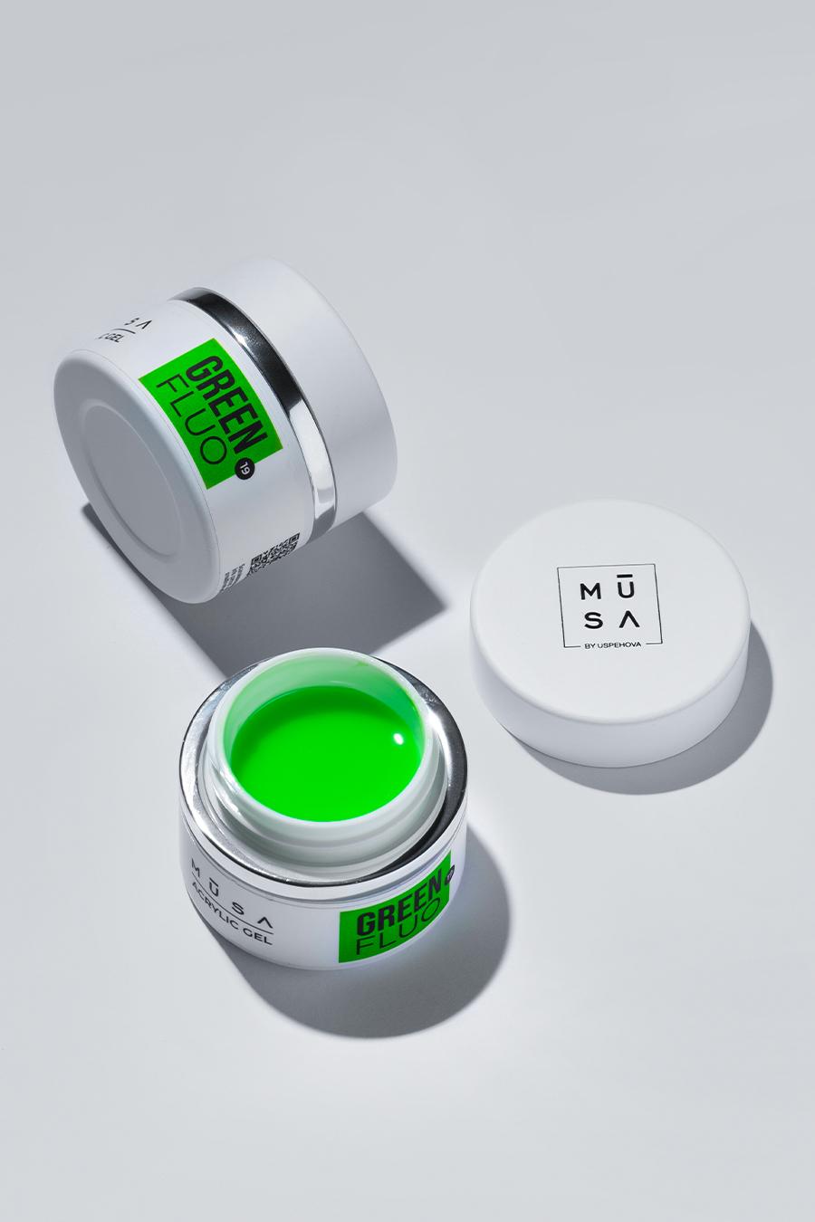 acrylic gel green fluo 19