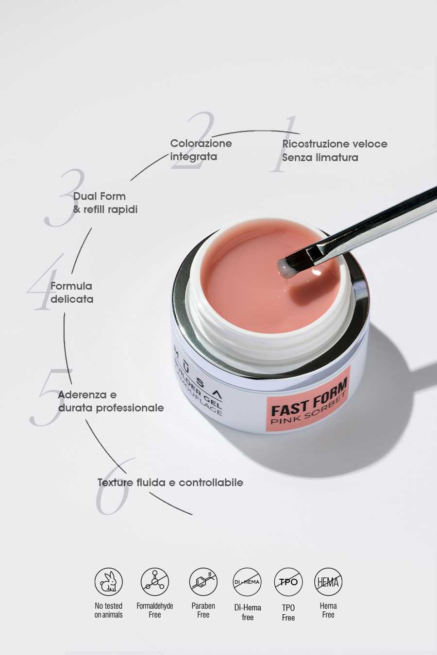 Gel Builder Fast Form - Pink Sorbet