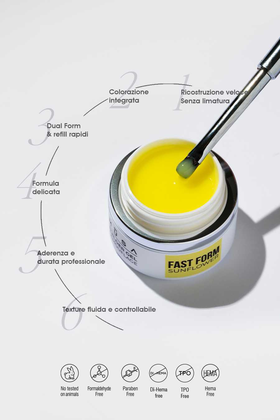 Gel Builder Fast Form - Sunflower